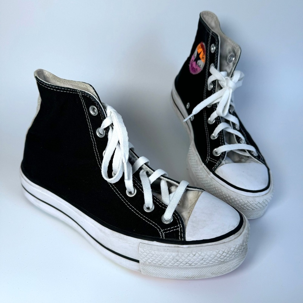 Converse Chuck Taylor All Star Pride High Top Sneakers Men 7 Women 9 Black